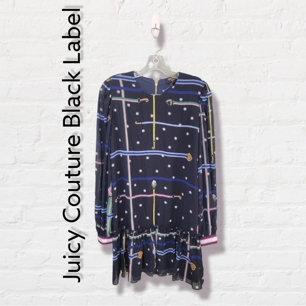 NWT Juicy Couture Black Label Regal Medallion Print Short Dress New